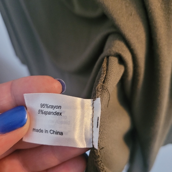 Lane Bryant 14/16 Olive Green Long Tunic - Picture 4 of 4